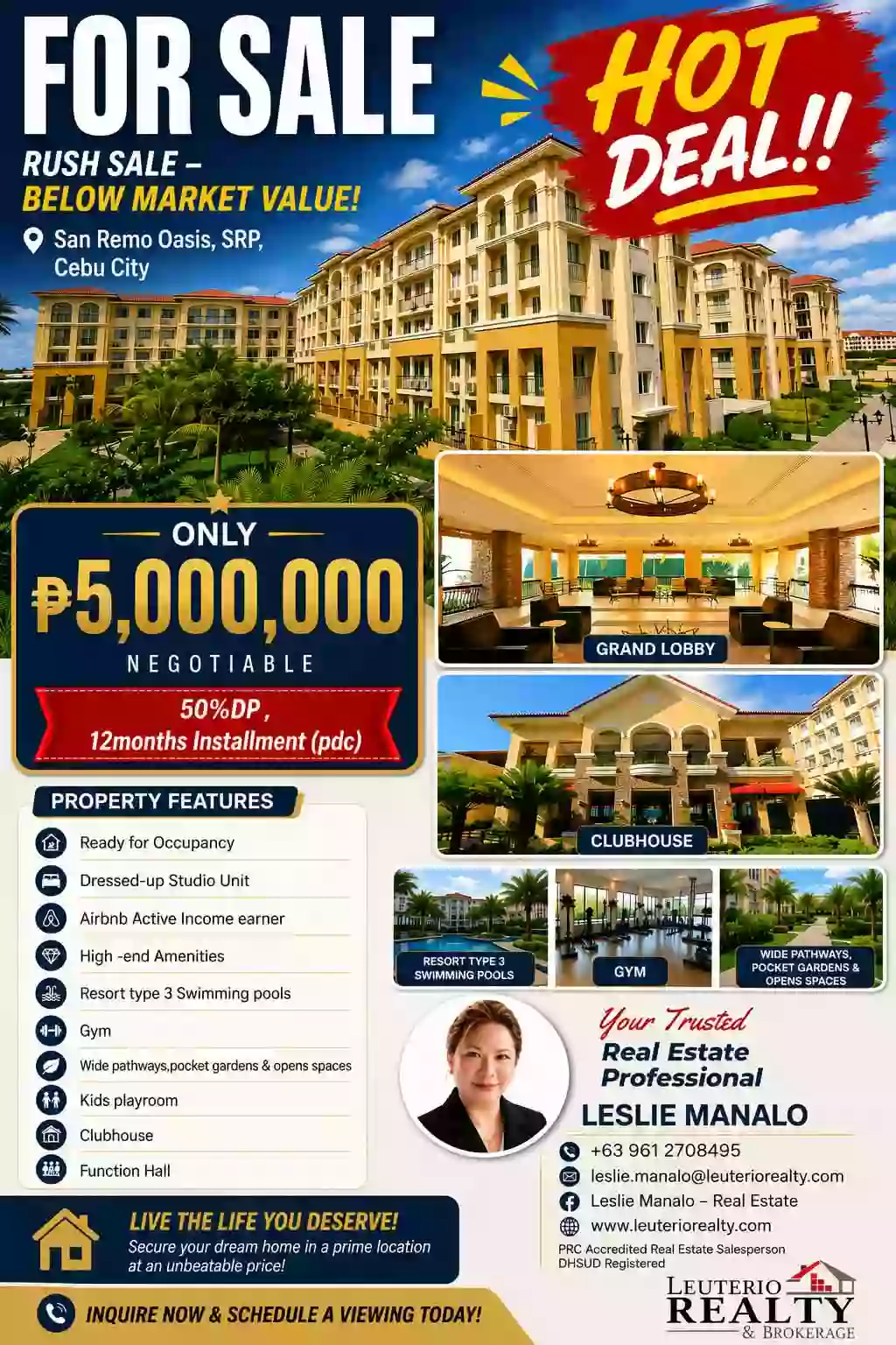Below Market Value Condo At San Remo Oasis Cebu!
