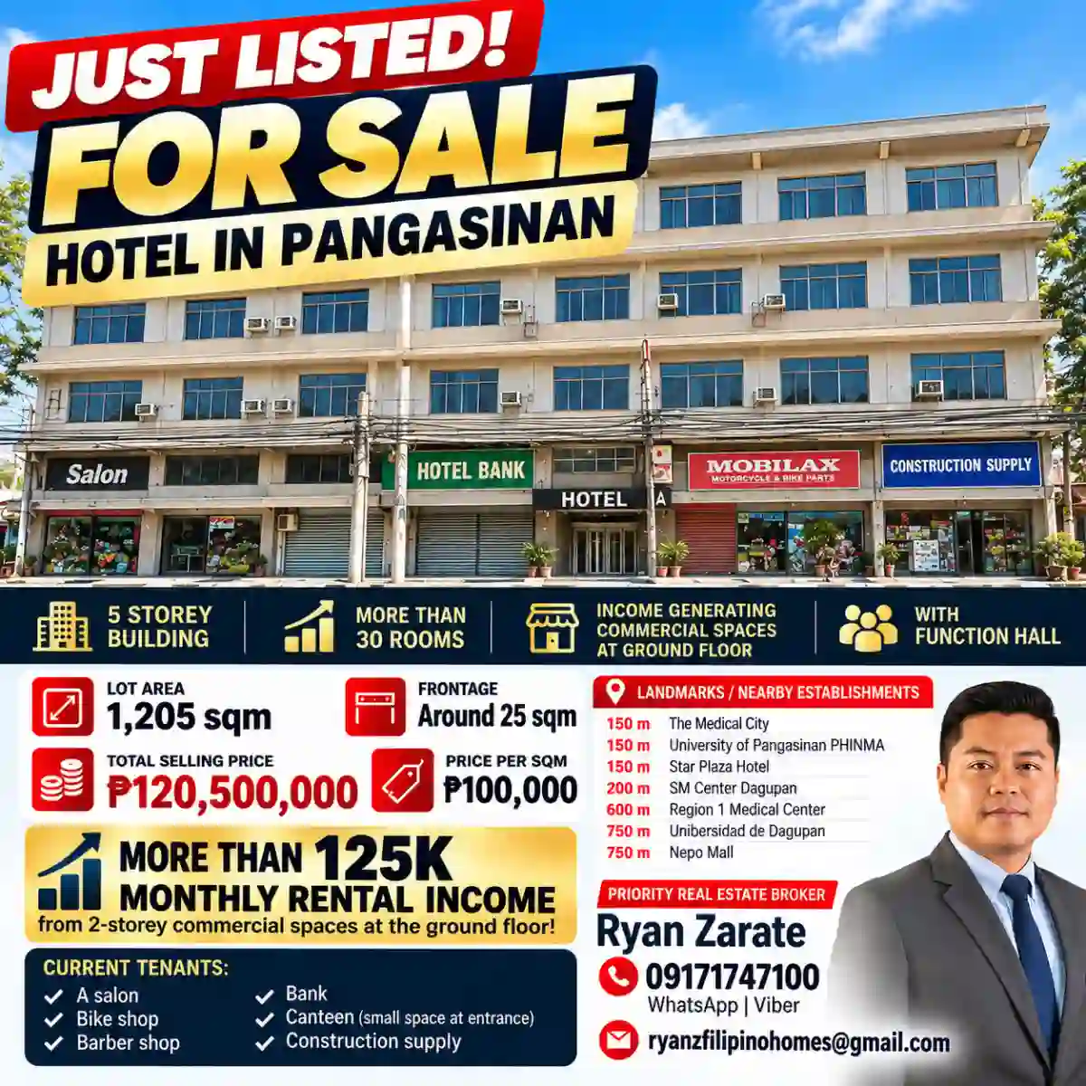 For Sale: Hotel Near SM, Dagupan City