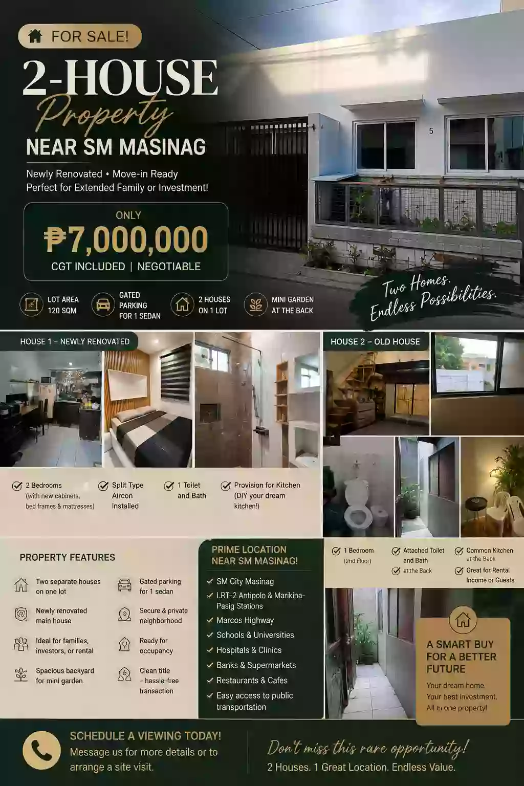FOR SALE: 2BR House and Lot in San Roque, Antipolo — 120 sqm