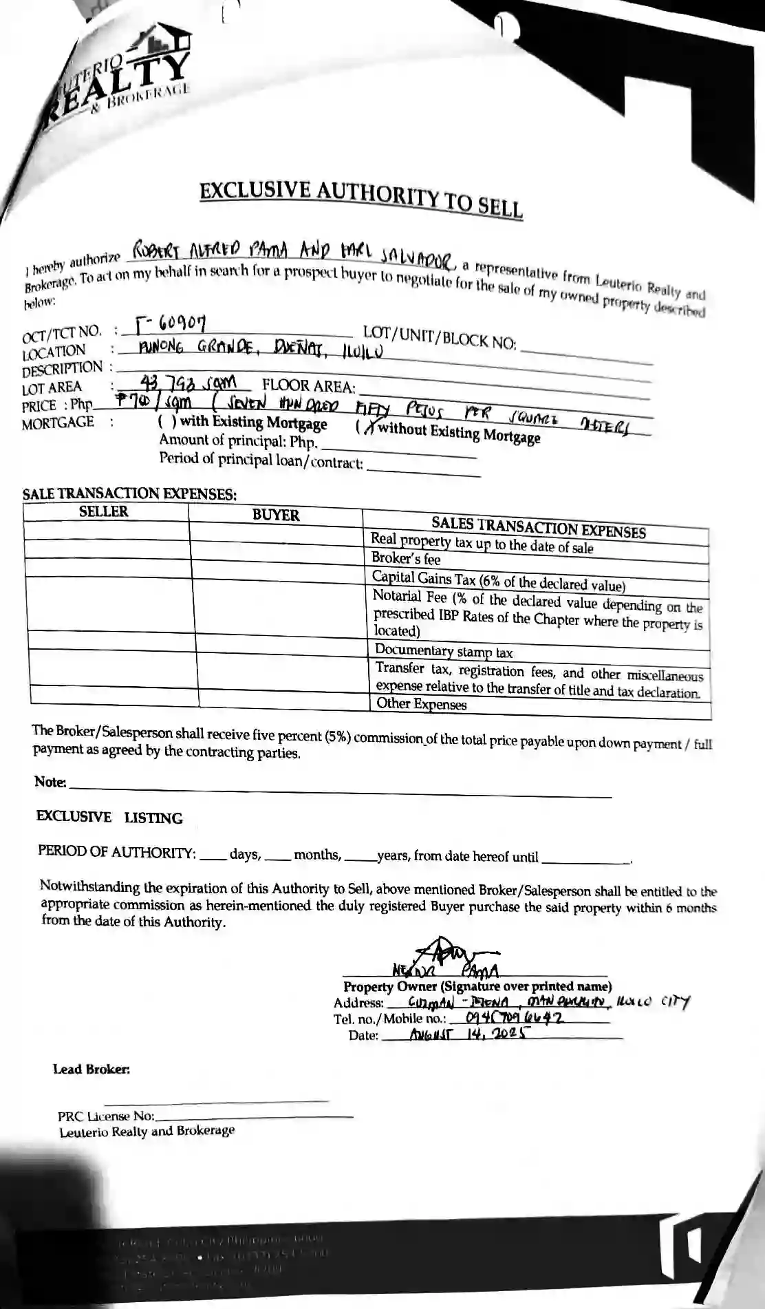 43,793 SQM Agricultural Lot For Sale Near Passi City | Along Road in Dueñas, Iloilo — Agricultural Lot in Duenas, Iloilo, 5038 — Photo 2