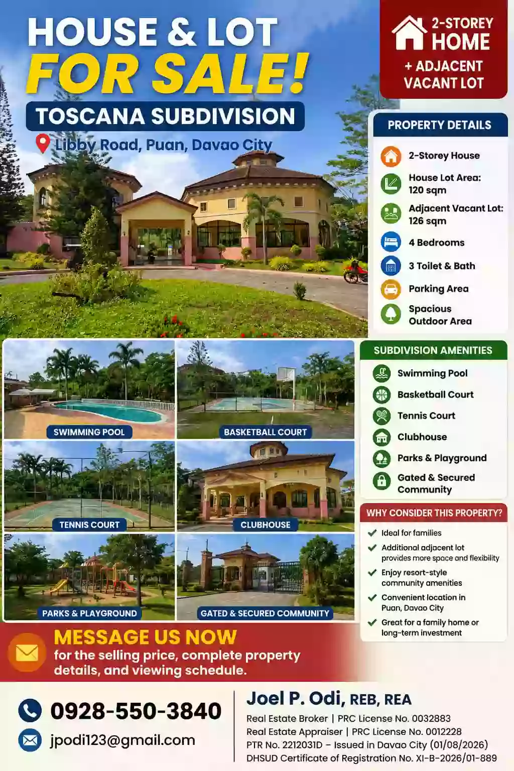 🔥 HOUSE & LOT FOR SALE – TOSCANA SUBDIVISION! 🔥