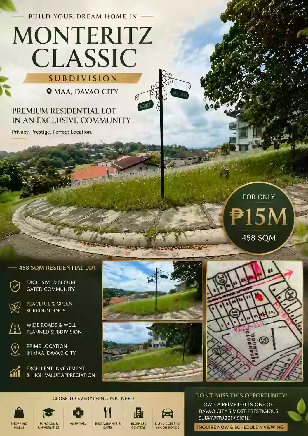 For Sale: Residential Lot in Ma-a, Davao City — 458 sqm