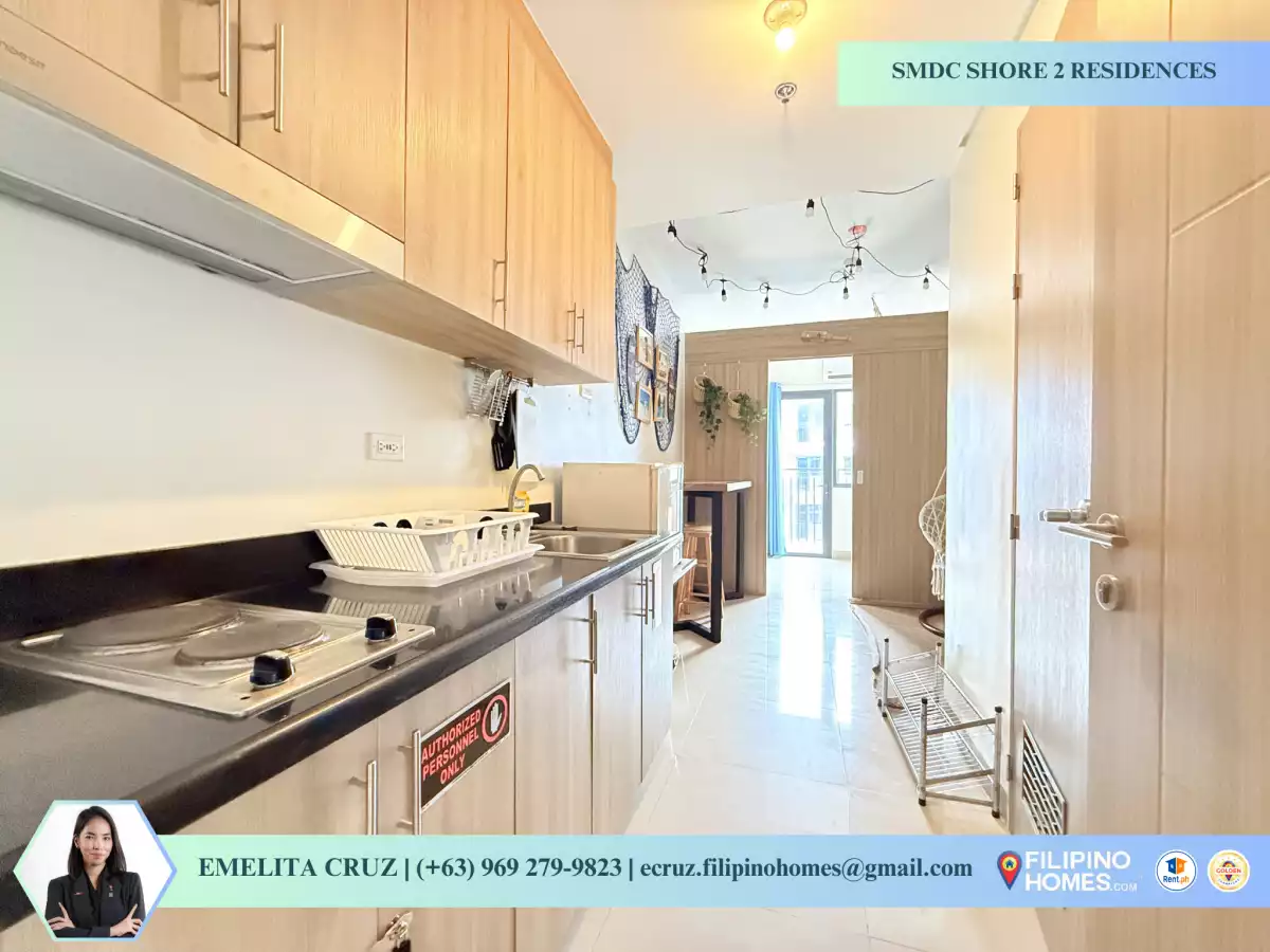 1BR FURNISHED UNIT w/ BALCONY FOR RENT AND SALE at SMDC Shore 2 Residences, Pasay — 1 Bedroom in Barangay 76, Pasay City, Metro Manila — Photo 3