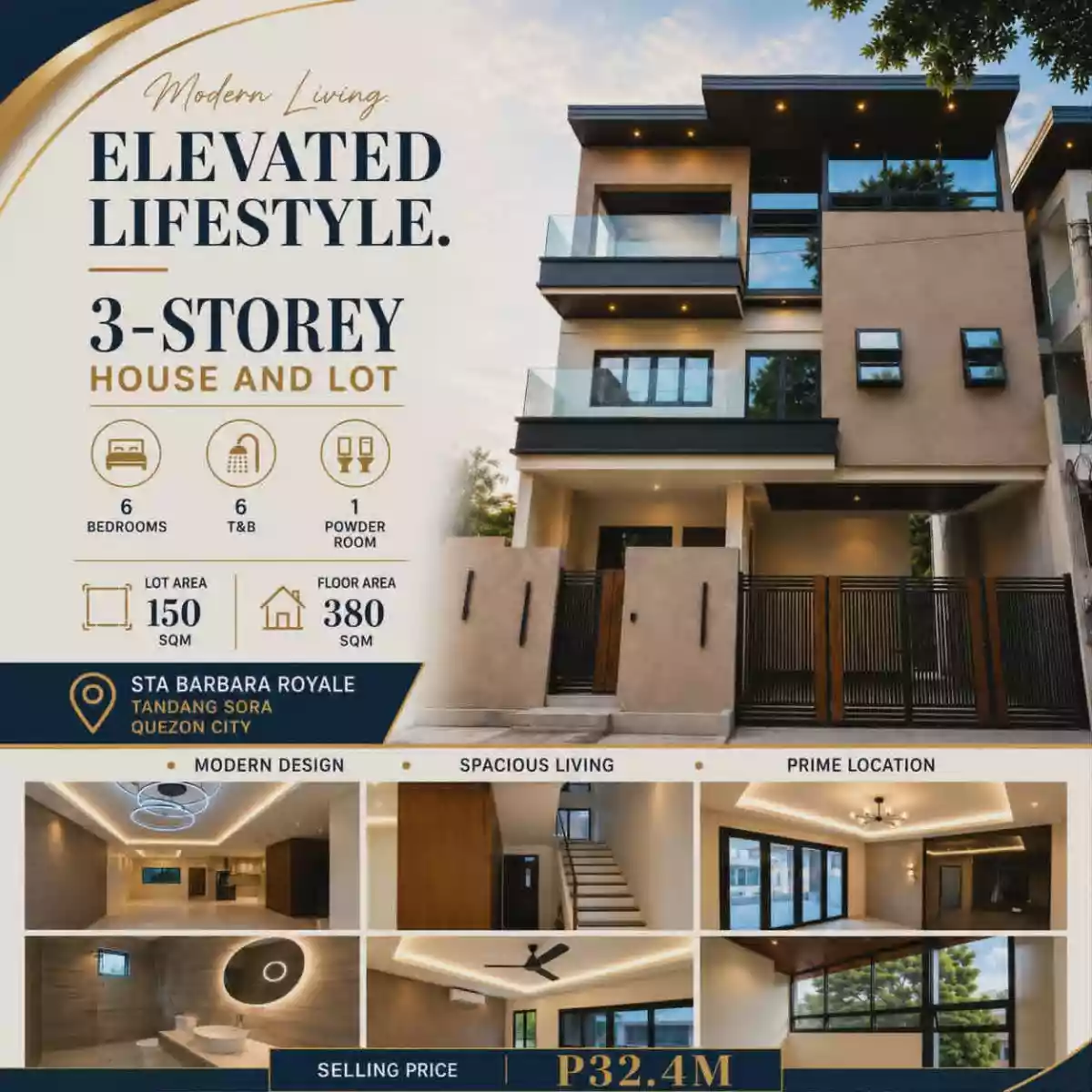 For Sale: 6BR House and Lot in Sauyo, Quezon City — 380 sqm