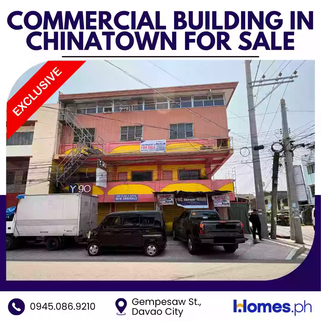 Rush Sale: Building Near Davao Chinatown, Davao City — 3-Storey Facade