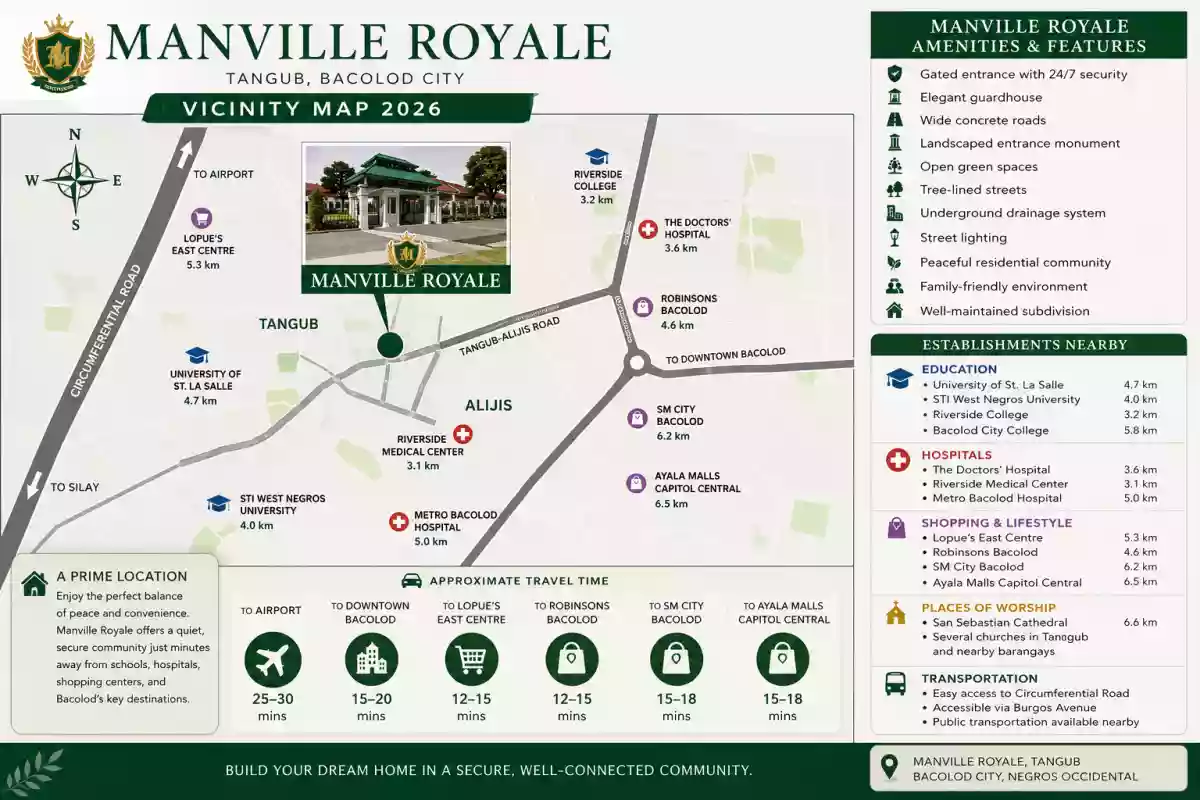 For Sale: 336 sqm Residential Lot in Manville Royale, Tangub, Bacolod City — Residential Lot in Manville Royale Bacolod, Tangub, Bacolod City — Photo 2
