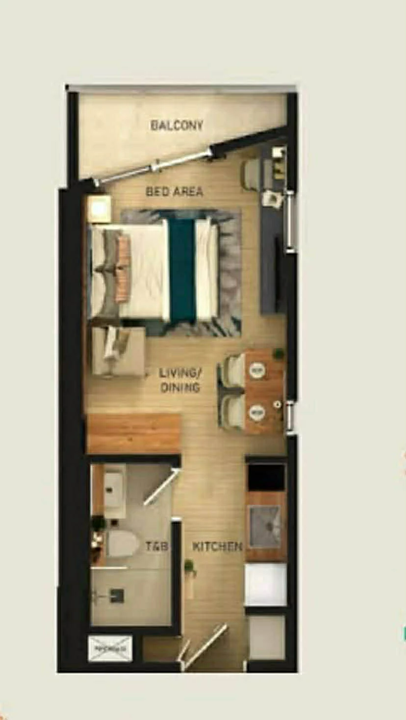 ₱888,000 For Assume 29.80 Sqm. Studio With Balcony & Seaview In Costa Mira Beachtown Mactan — Studio in Subabasbas, Lapu-lapu City, Cebu — Photo 5