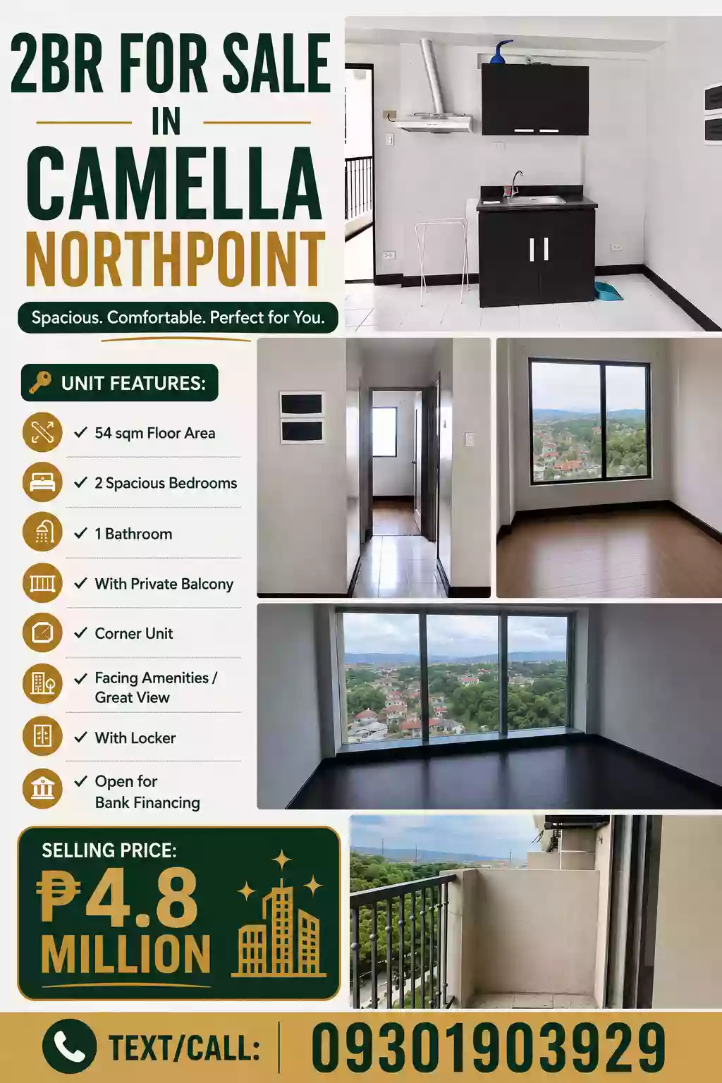 For Sale: 2BR Condo in Barangay 20-B, Davao City — 54 sqm