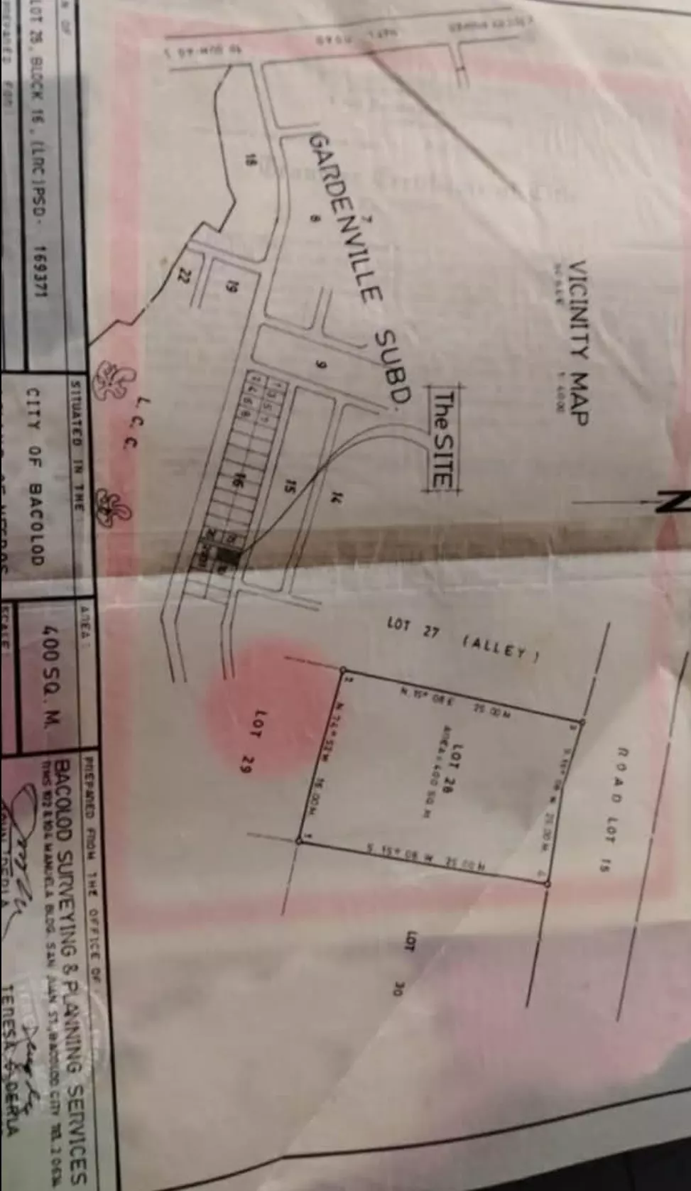 For Sale: Residential Lot 400 sqm in Tangub, Bacolod City — Residential Lot in Gardenville Subdivision, Tangub, Bacolod City — Photo 5