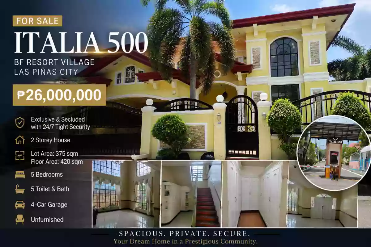 House & Lot in BF Resort Village for only 26M, 375sqm