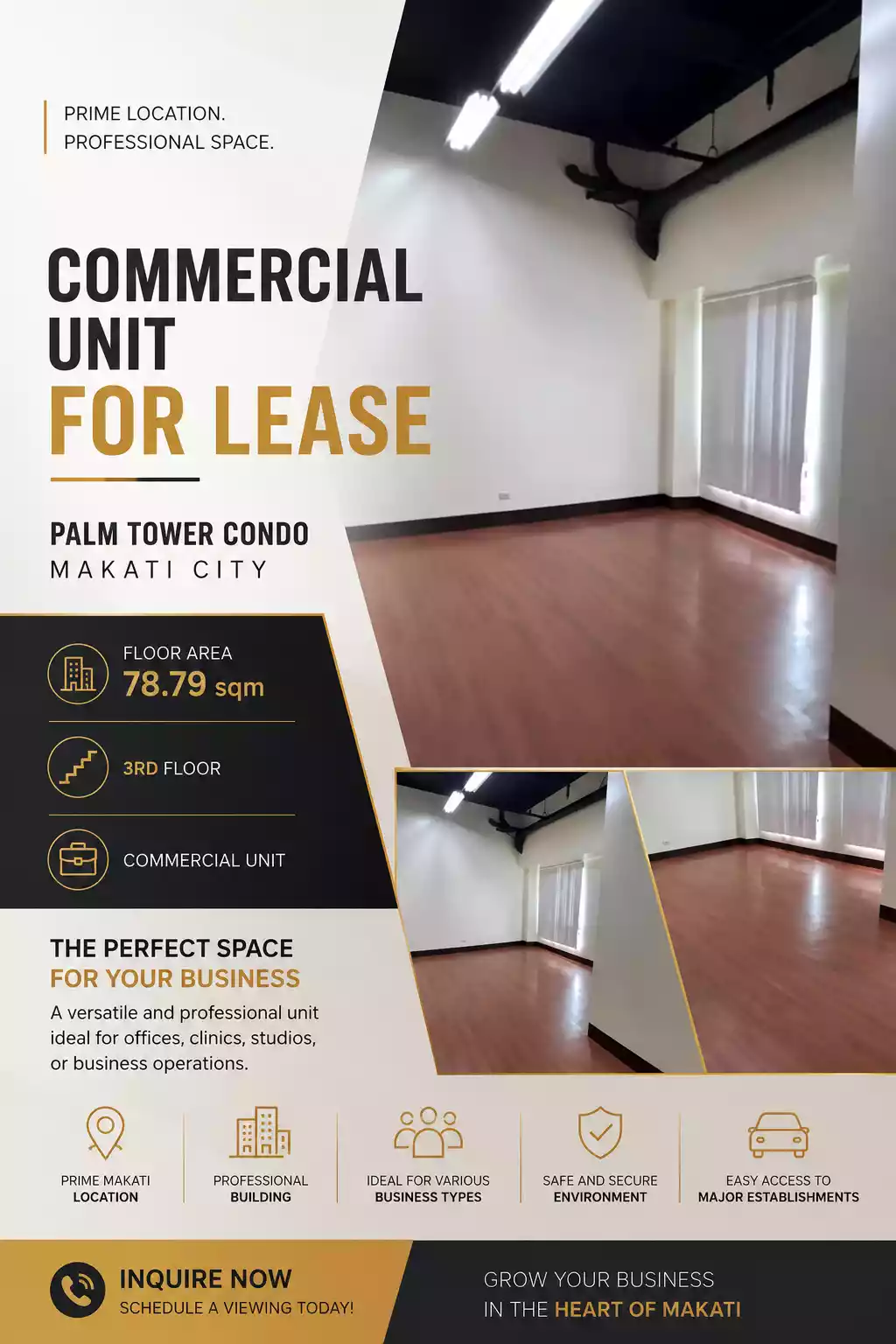 For Lease: Space in San Antonio, Makati City — 78.79 sqm