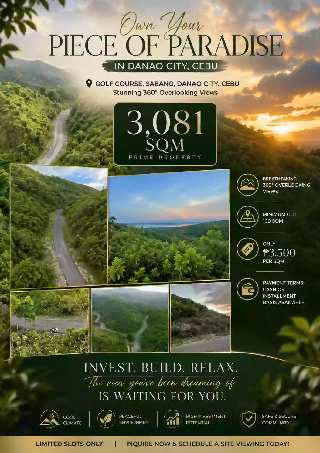 For Sale: Residential Lot in Sabang, Danao City — 3081 sqm