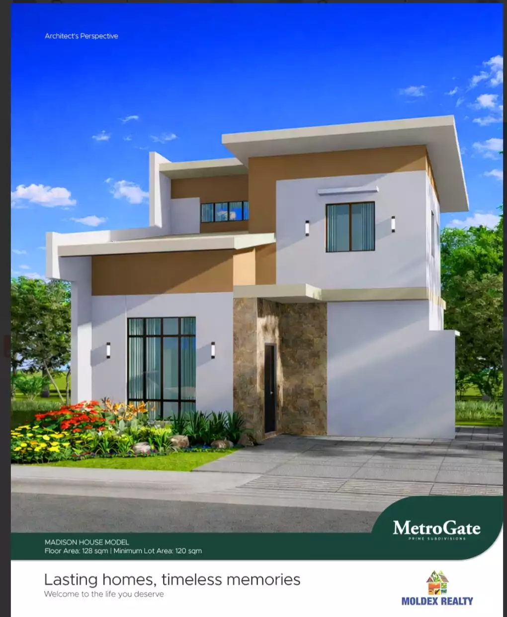 Madison house model for construction at Metrogate Silang Estates