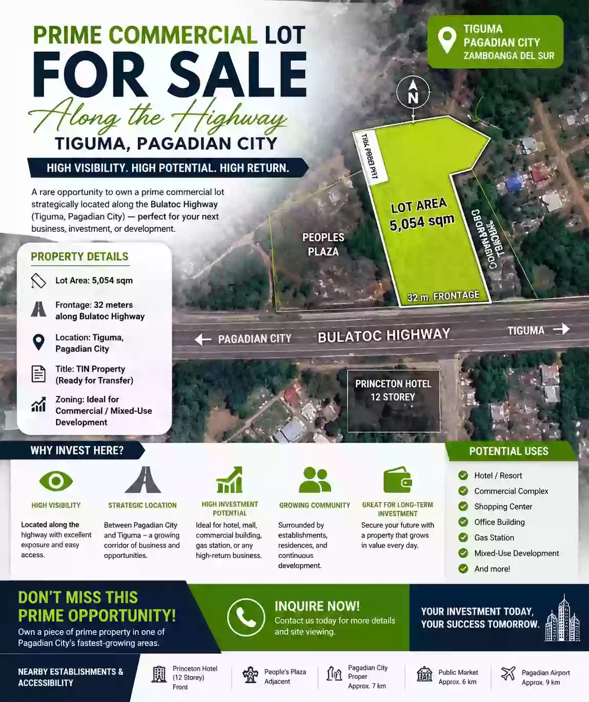 For Sale: Clean title — Commercial Lot in Bulatok, Pagadian City, Zamboanga del Sur — Photo 2