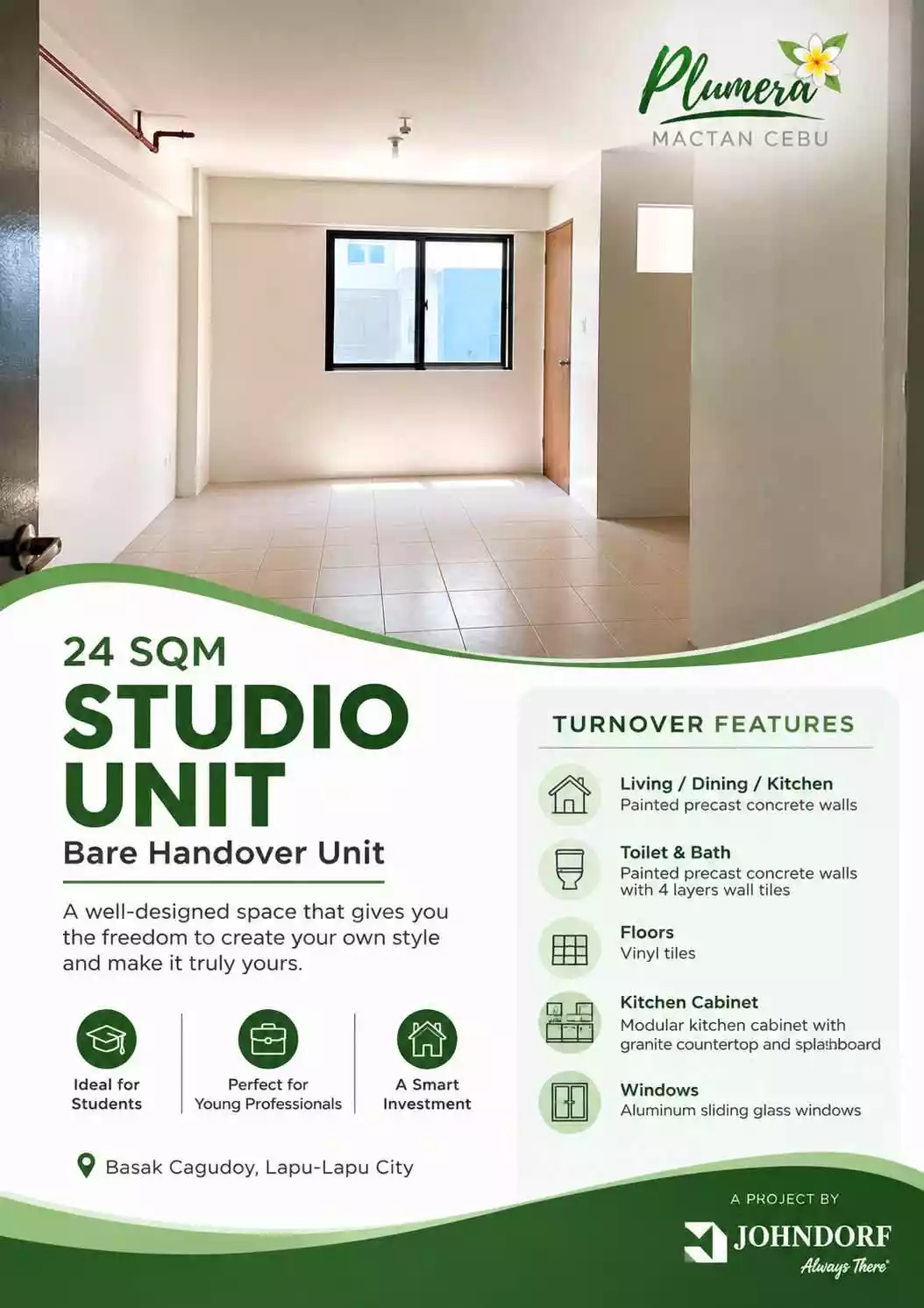 For Sale: PLUMERA MACTAN STUDIO UNIT — Studio in Lapu-lapu City, Cebu, 6015 — Photo 5