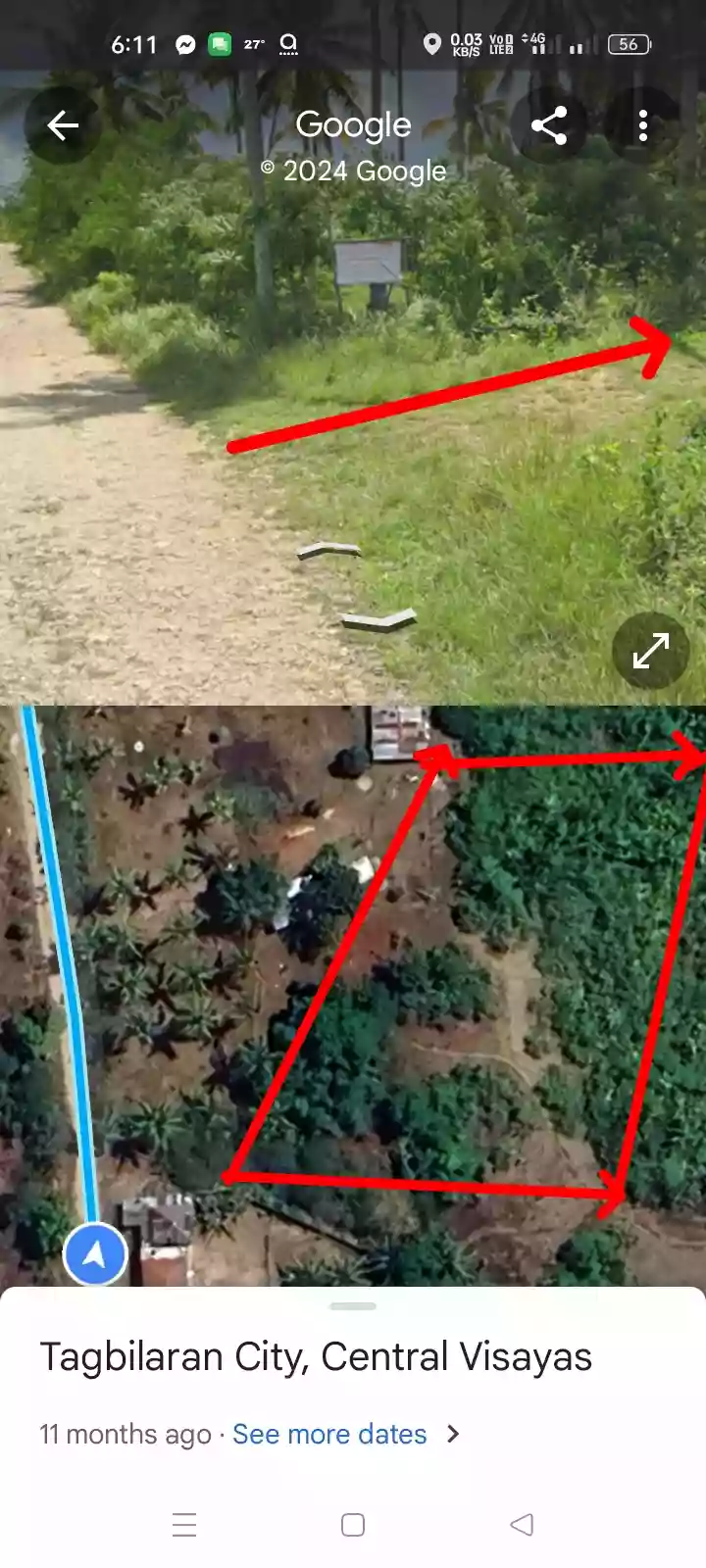 For Sale: Residential Lot in Santa Cruz, Baclayon — 2646 sqm