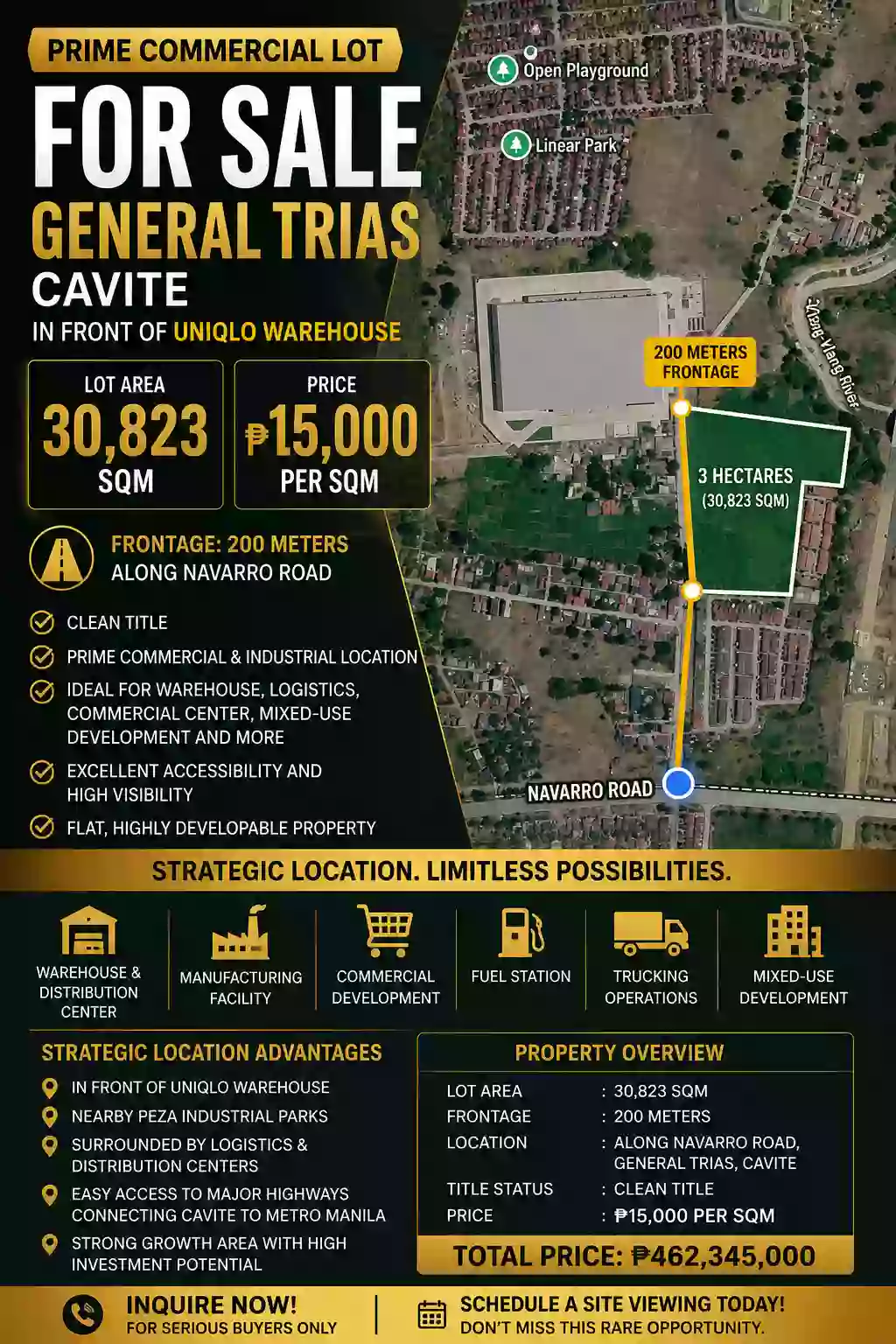 For Sale: Commercial Lot in Pasong Camachile II, Gen. Trias — 30,823 sqm