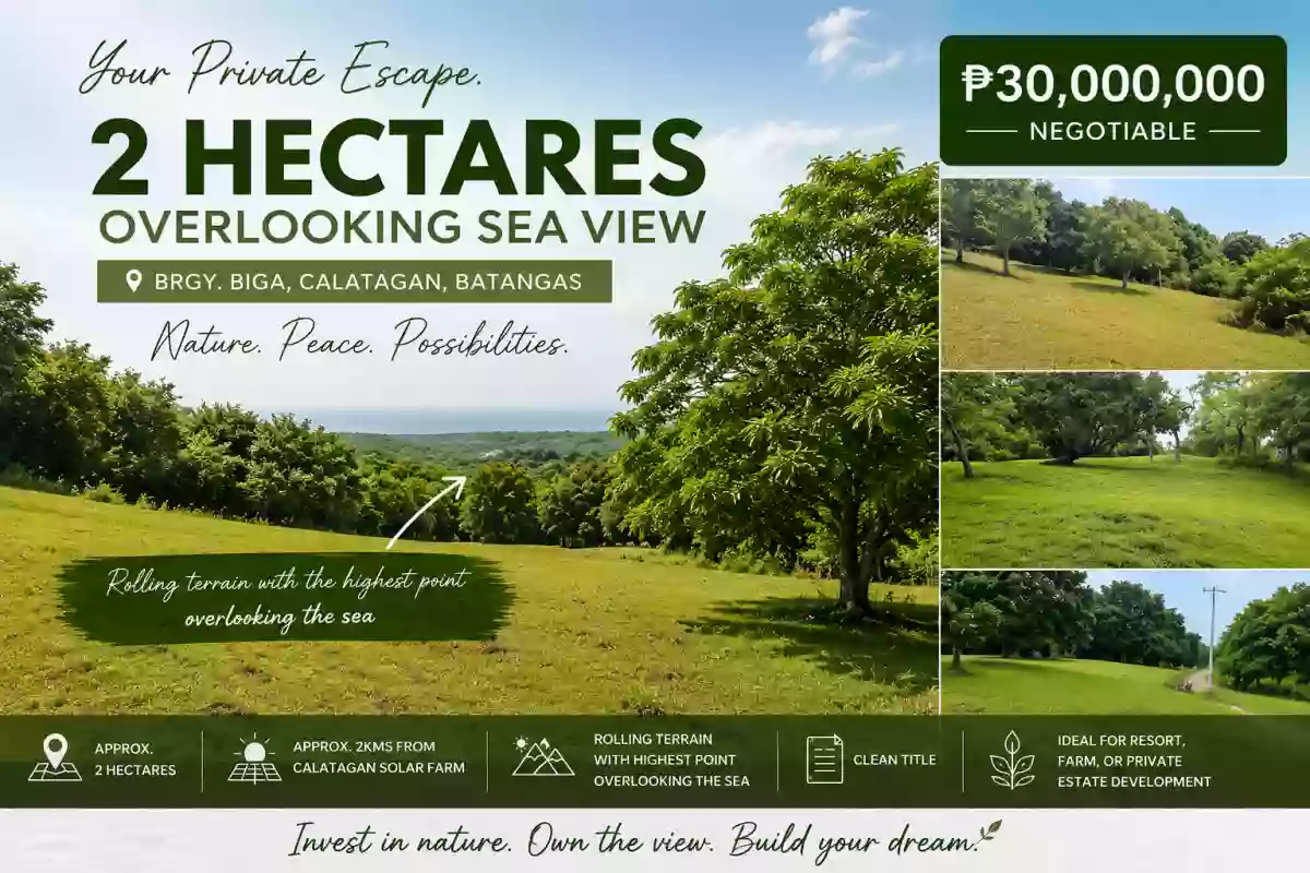For Sale: Residential Lot in Biga, Calatagan — 20000 sqm
