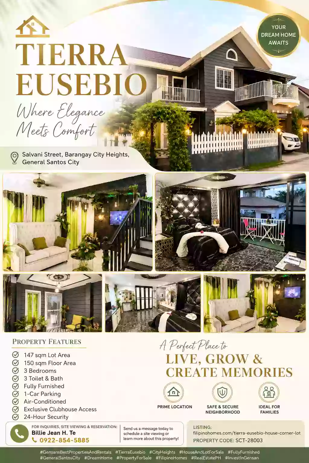 Open photo 18 of 22 — For Sale: 3BR House and Lot in San Isidro, General Santos City — 200 sqm