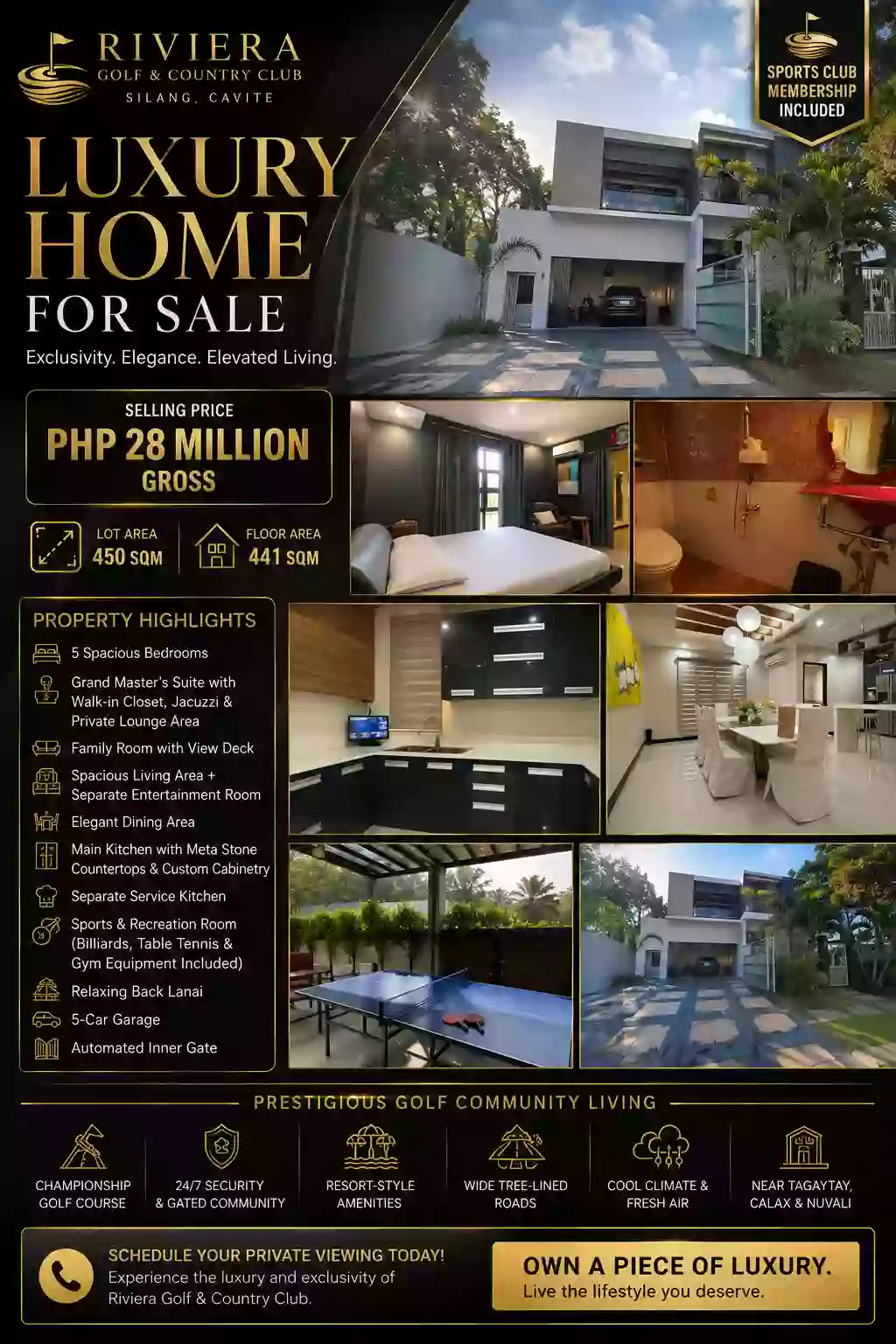 For Sale: 5BR House and Lot in Lucsuhin, Silang — 450 sqm Lot