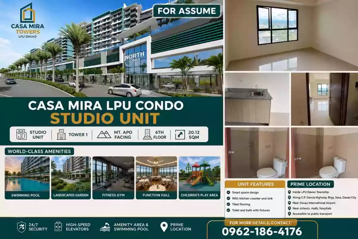 FOR ASSUME: Casa Mira LPU Davao Studio in Davao City