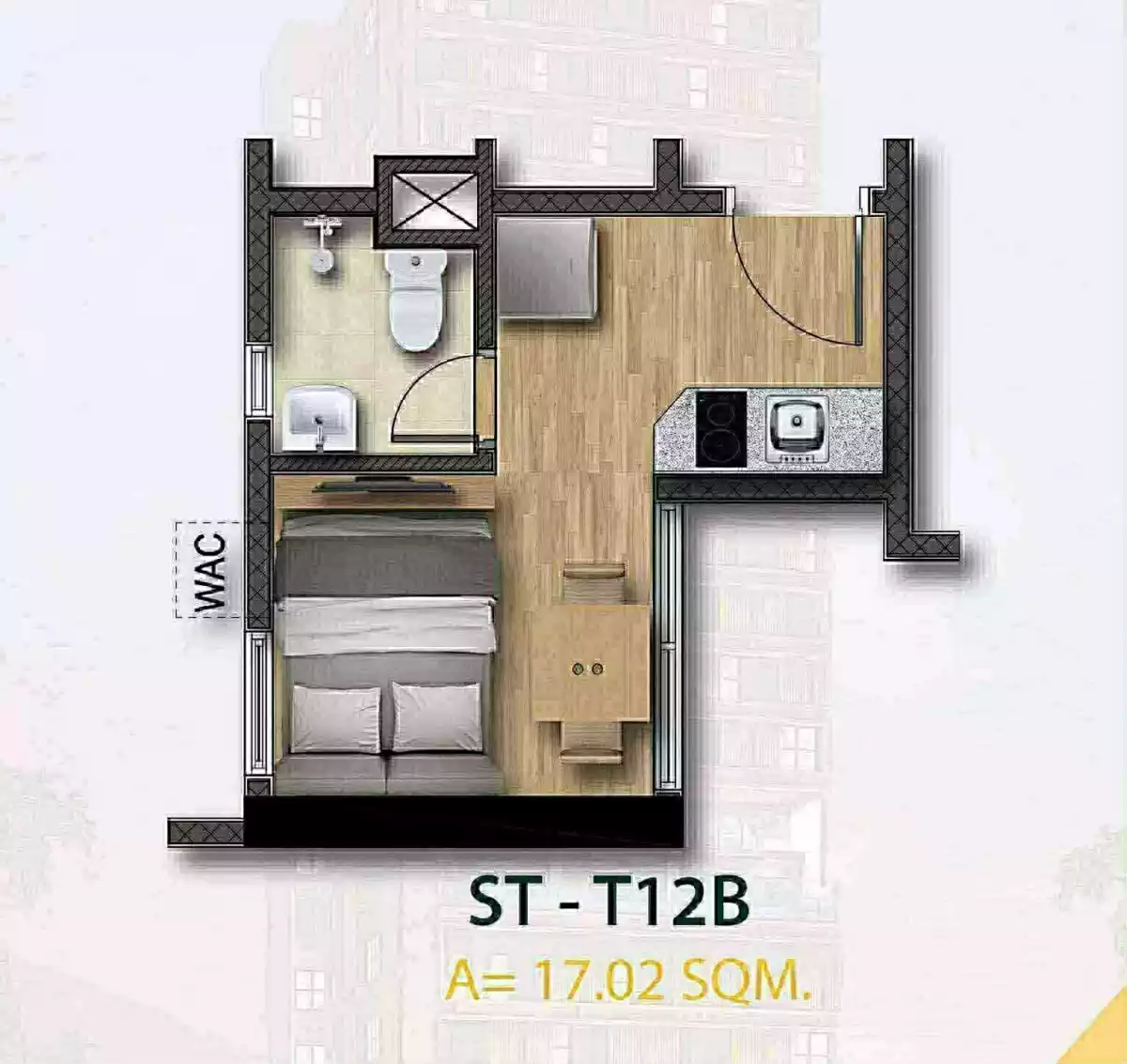 ₱ 504,944.31 For Assume Corner Studio Unit In The Skyline Beside Cebu IT Park — Studio in Lahug, Cebu City, Cebu — Photo 2