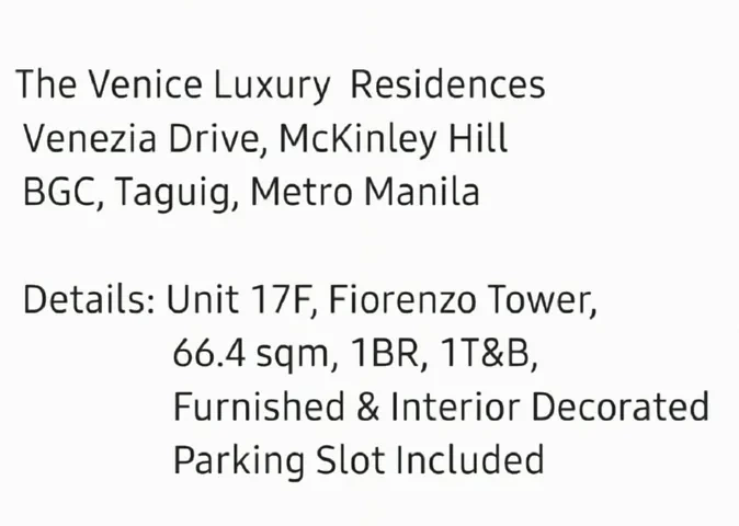 Open photo 15 of 20 — For Sale: 1BR Condo in Fort Bonifacio, Taguig City — 66.4 sqm