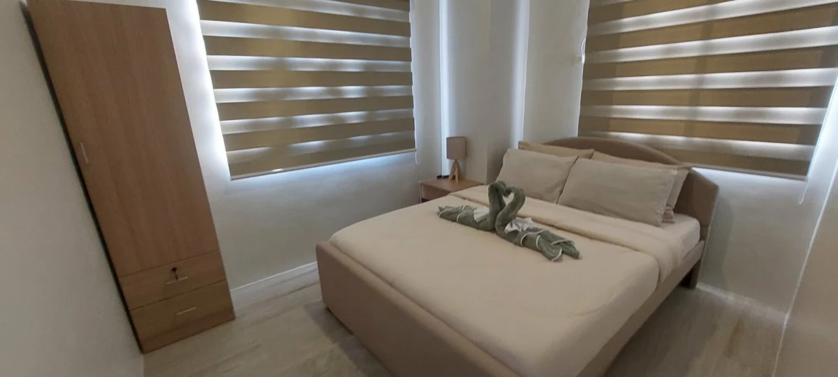 FOR RENT: Fully Furnished Corner Two-Bedroom Condo Unit with Balcony in Lapulapu City — 2 Bedrooms in Agus, Lapu-lapu City, Cebu — Photo 3