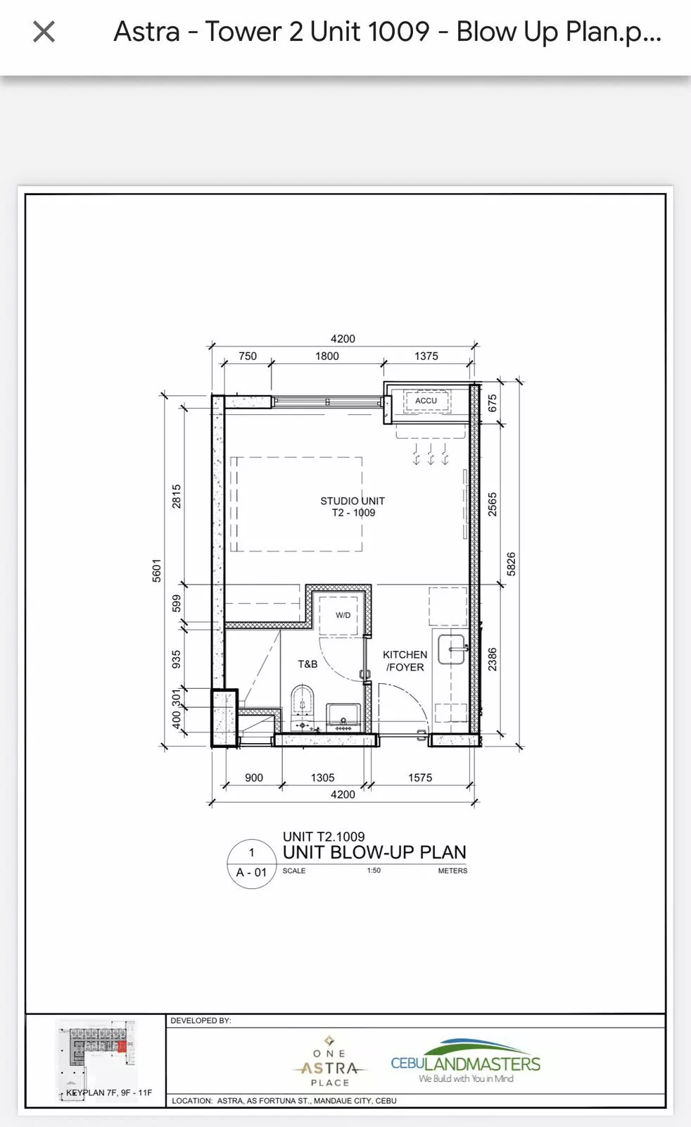 Foreclosure: One Astra Place Studio Condo in Banilad, Mandaue City — Investor Entry — Studio in Banilad, Mandaue City, Cebu — Photo 3