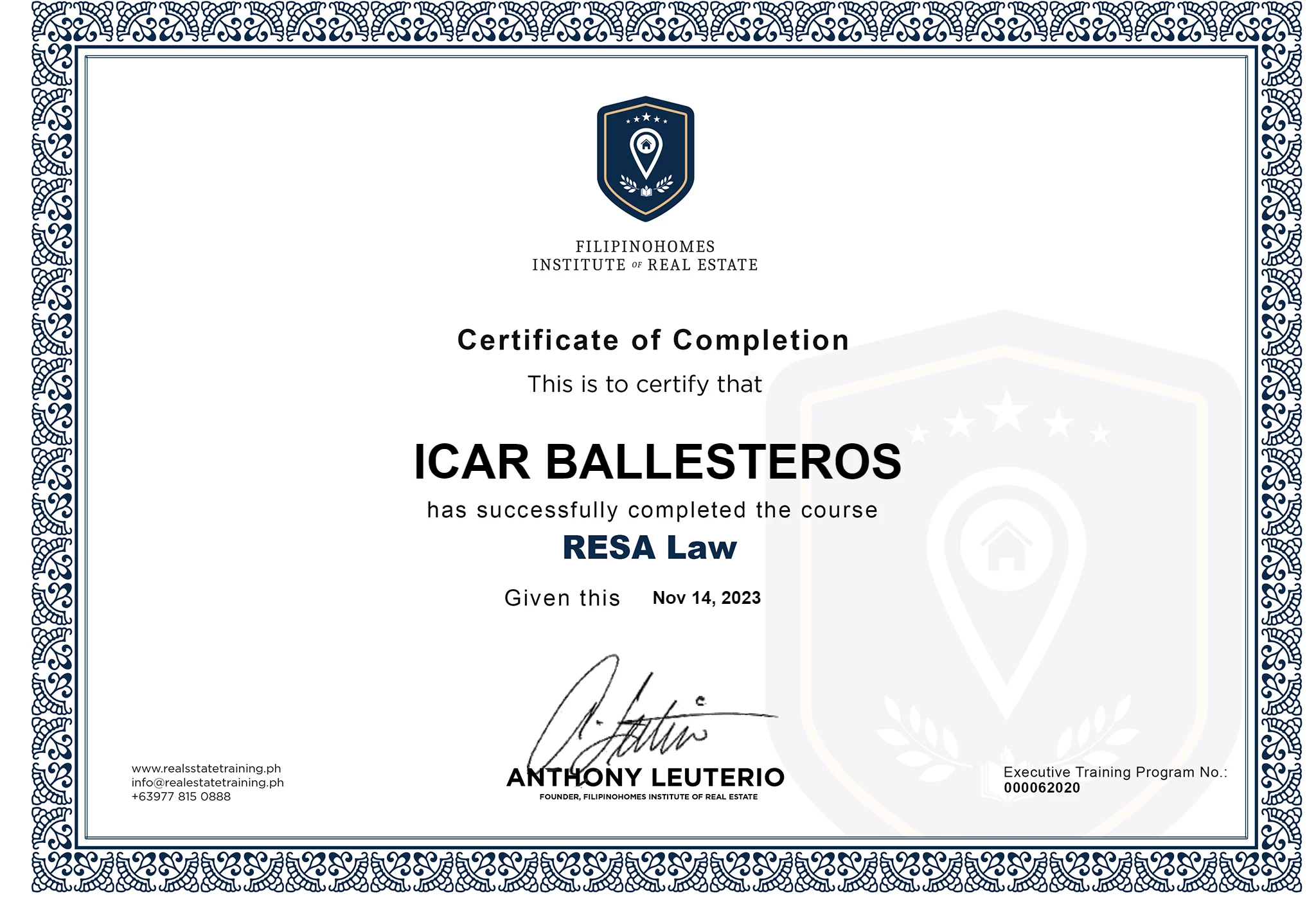 Certificates 1