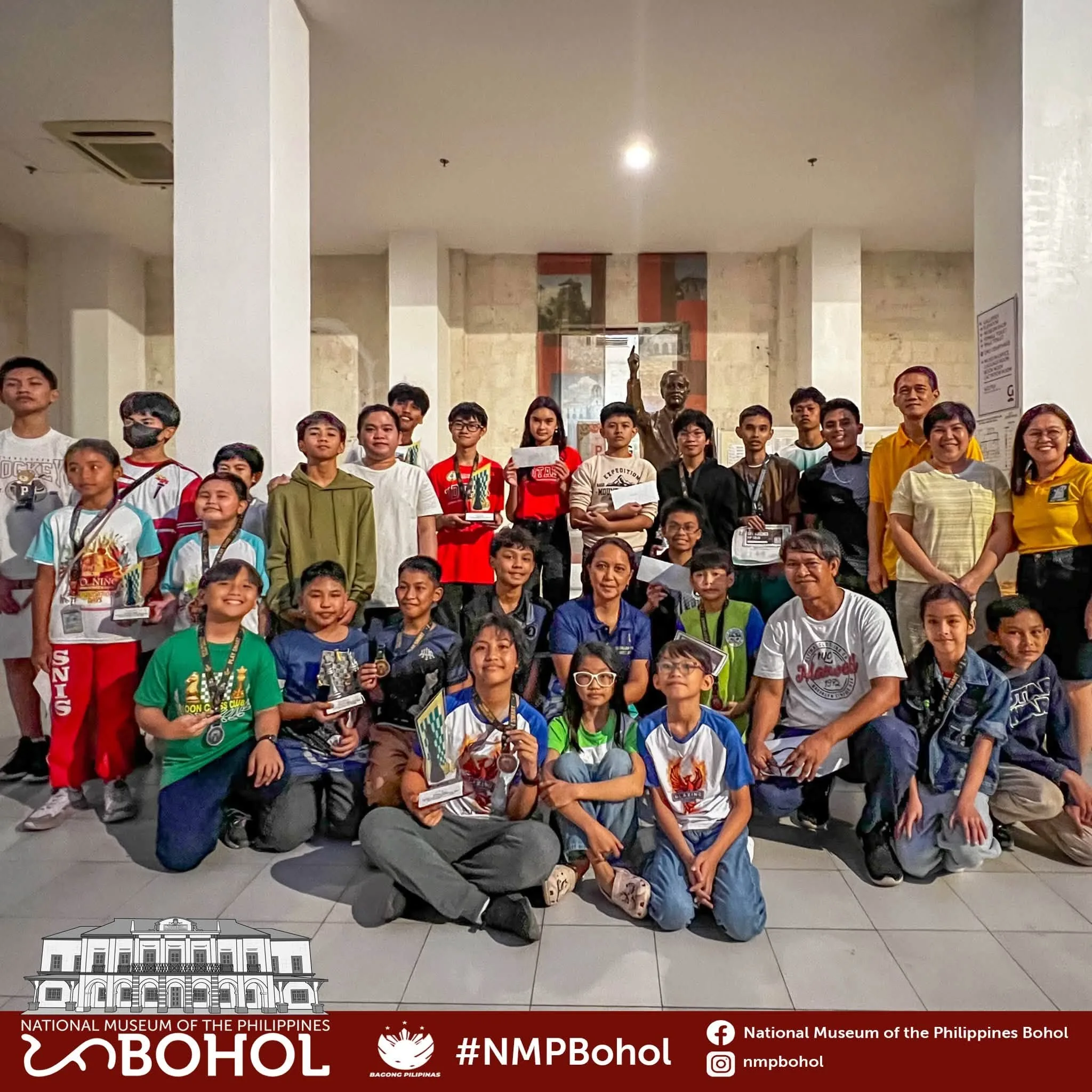 Young Minds Clash in 1st YCMC Rapid Chess Team Duo at National Museum Bohol
