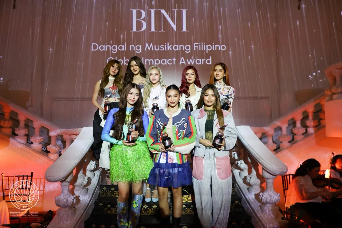 DOT Honors SB19 and BINI for Championing Filipino Music and Tourism at Awards Night
