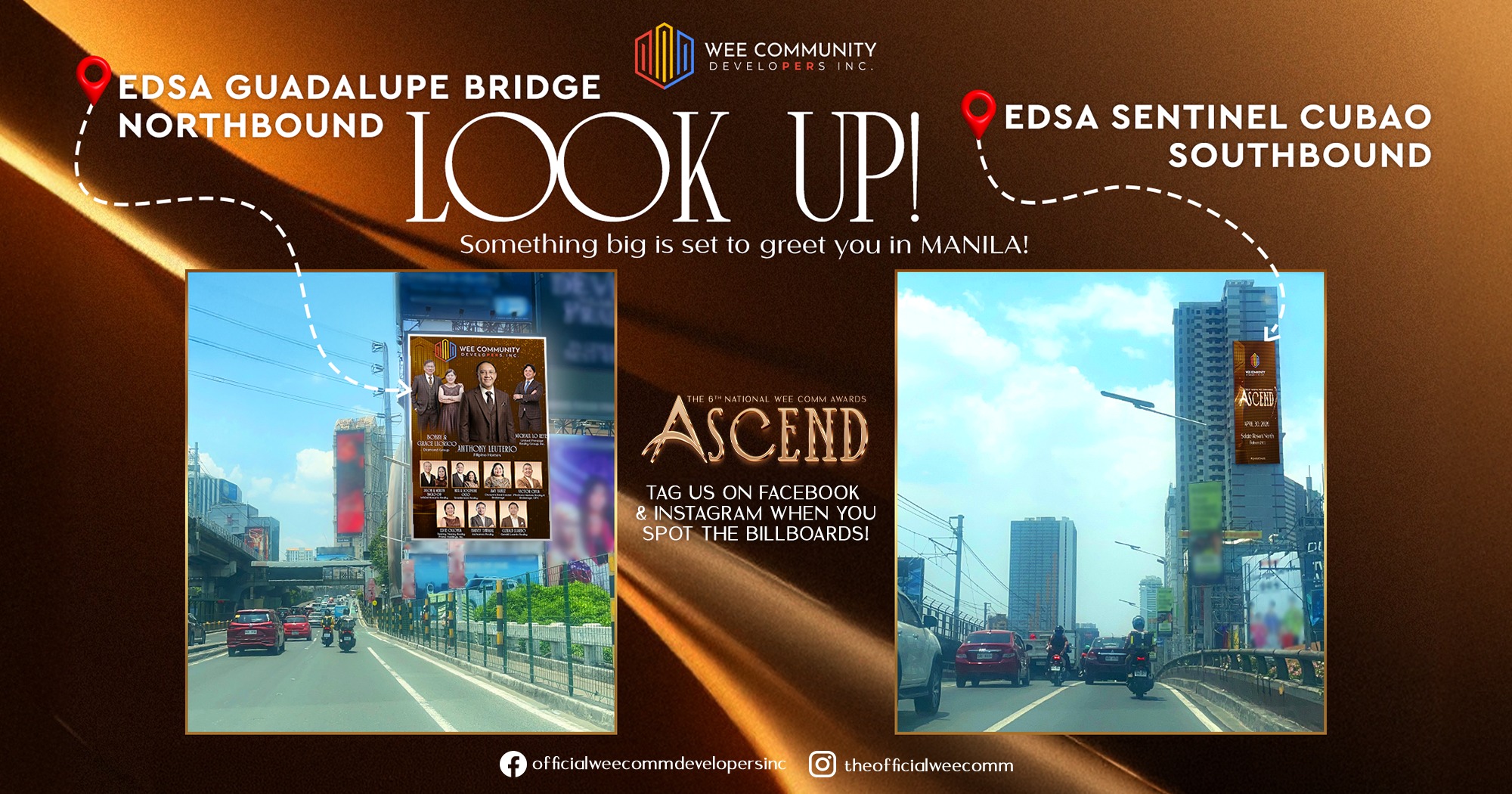 ASCEND: Wee Comm Billboards Take Over EDSA Ahead of 6th National Awards