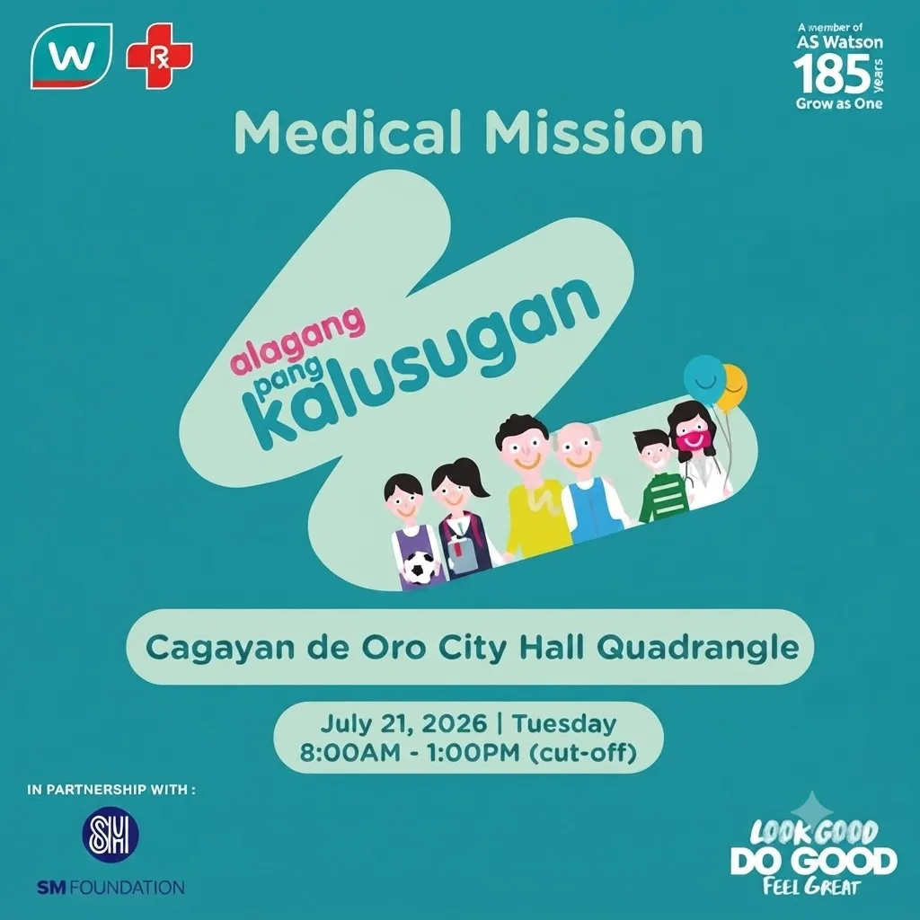 Free Health Services Available At Cagayan de Oro Medical Mission Tomorrow