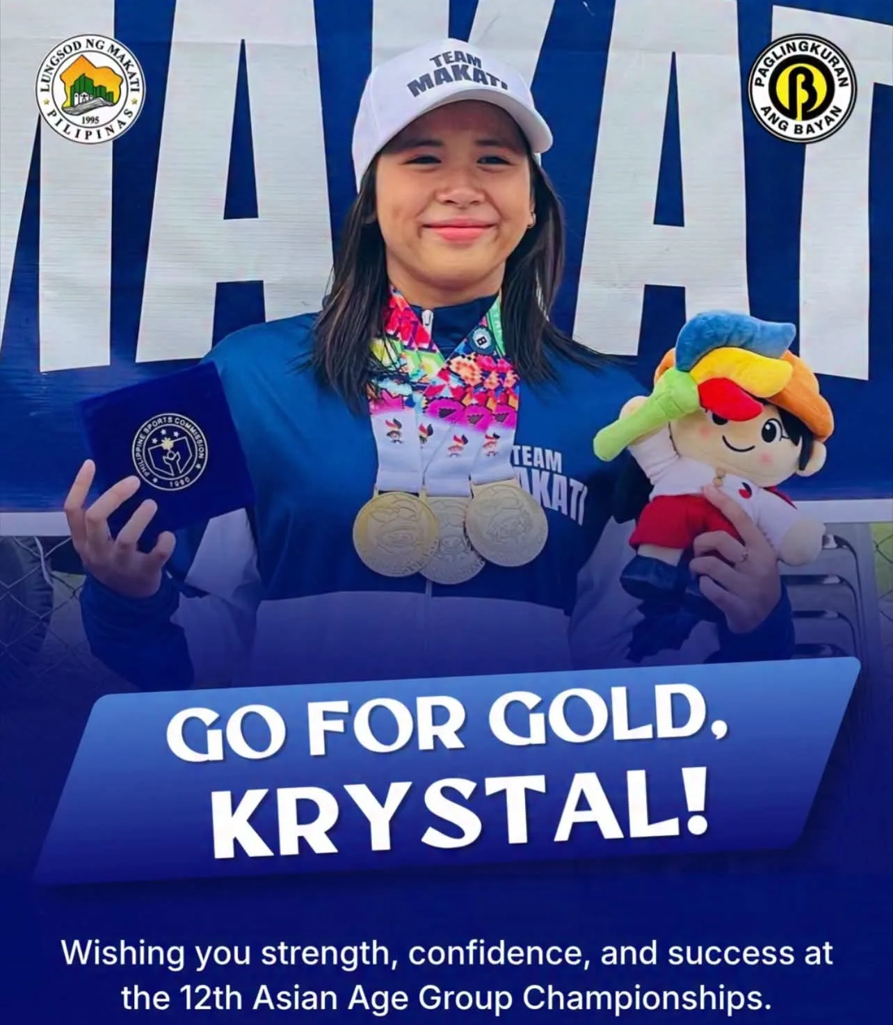Makati Swimmer Krystal David Competes in 12th Asian Age Group Championships
