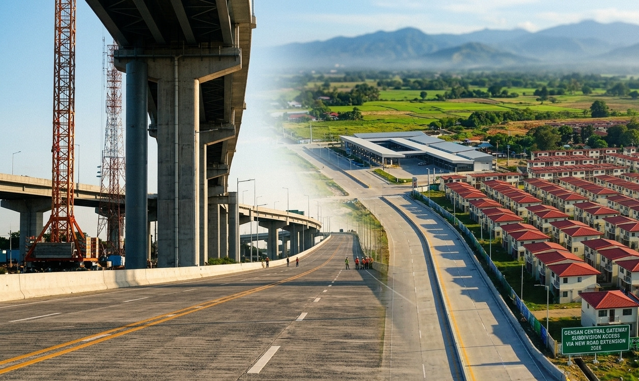 New road extensions and infrastructure projects drive residential growth in General Santos City.