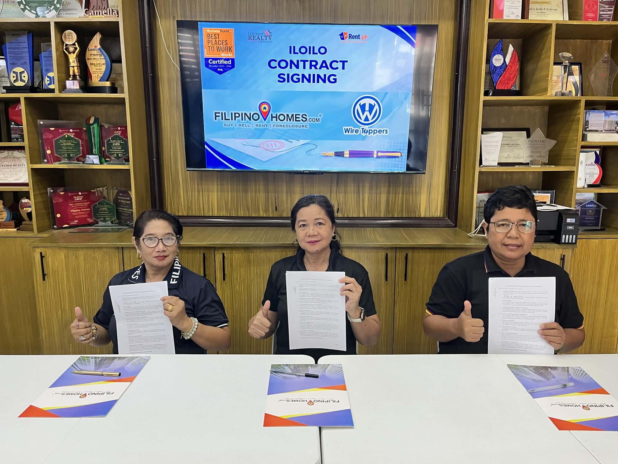 Wire Toppers Contract Signing Expands Filipinohomes Reach in Iloilo as City Leads Visayas Office Demand