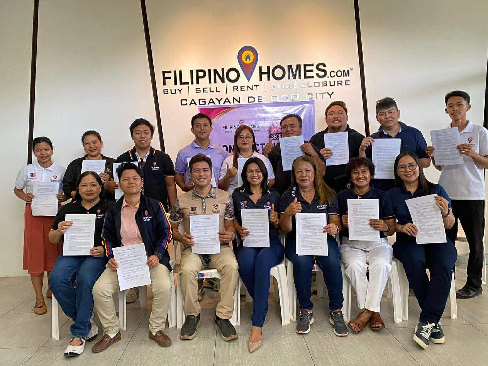 Team Victorious Secret Seals Contract Signing at Filipinohomes Cagayan de Oro Office