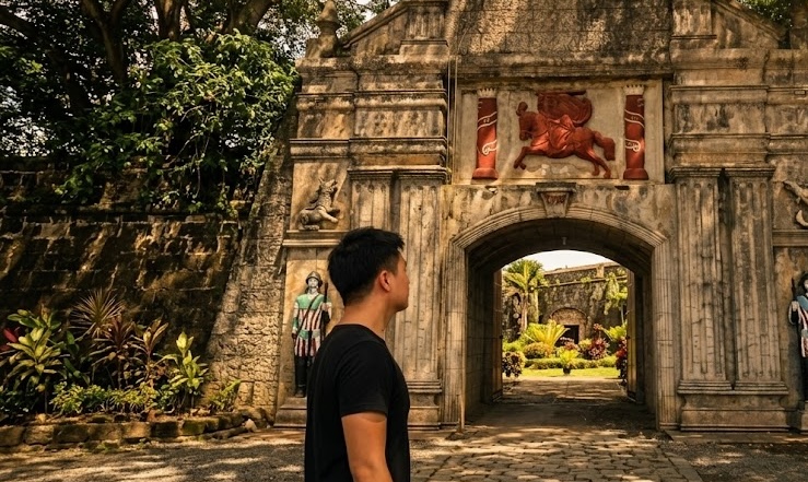 A tourist enjoying his time in Ozamiz.