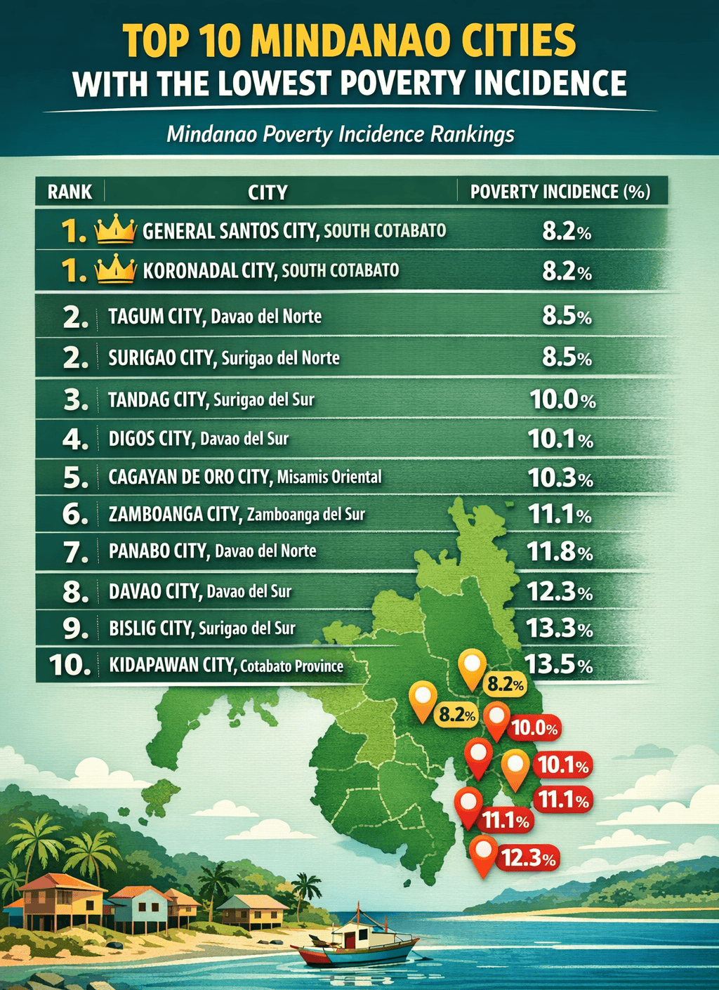 GenSan Leads Mindanao in Poverty Reduction: A Blueprint for Regional Economic Growth