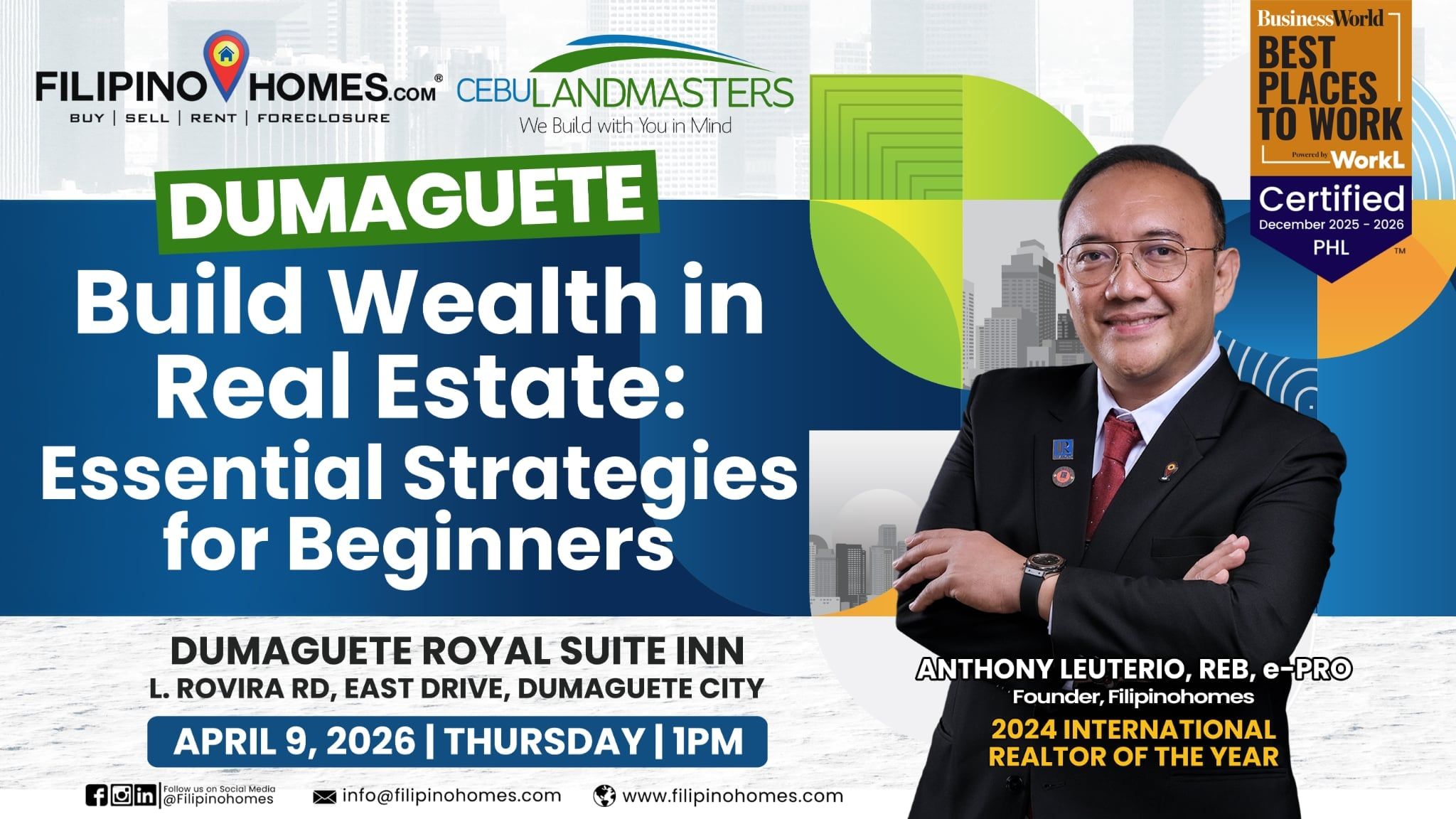 Dumaguete Real Estate Seminar for Beginners: Wealth Building Strategies with Filipinohomes