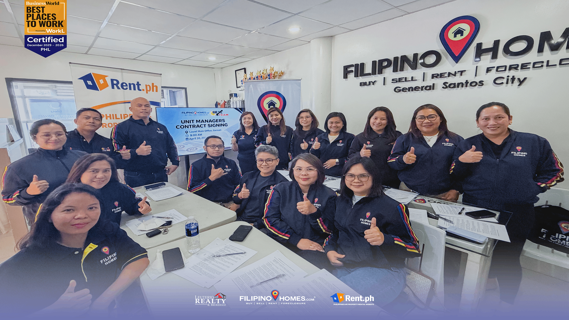 Batch 1 UM Contract Signing Kicks Off April Events at Filipinohomes Gensan Office