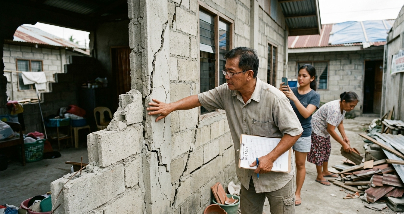 Property Recovery Efforts Continue as General Santos Families Assess Damaged Homes