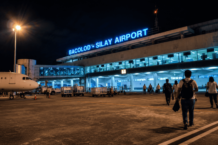 Airport at night