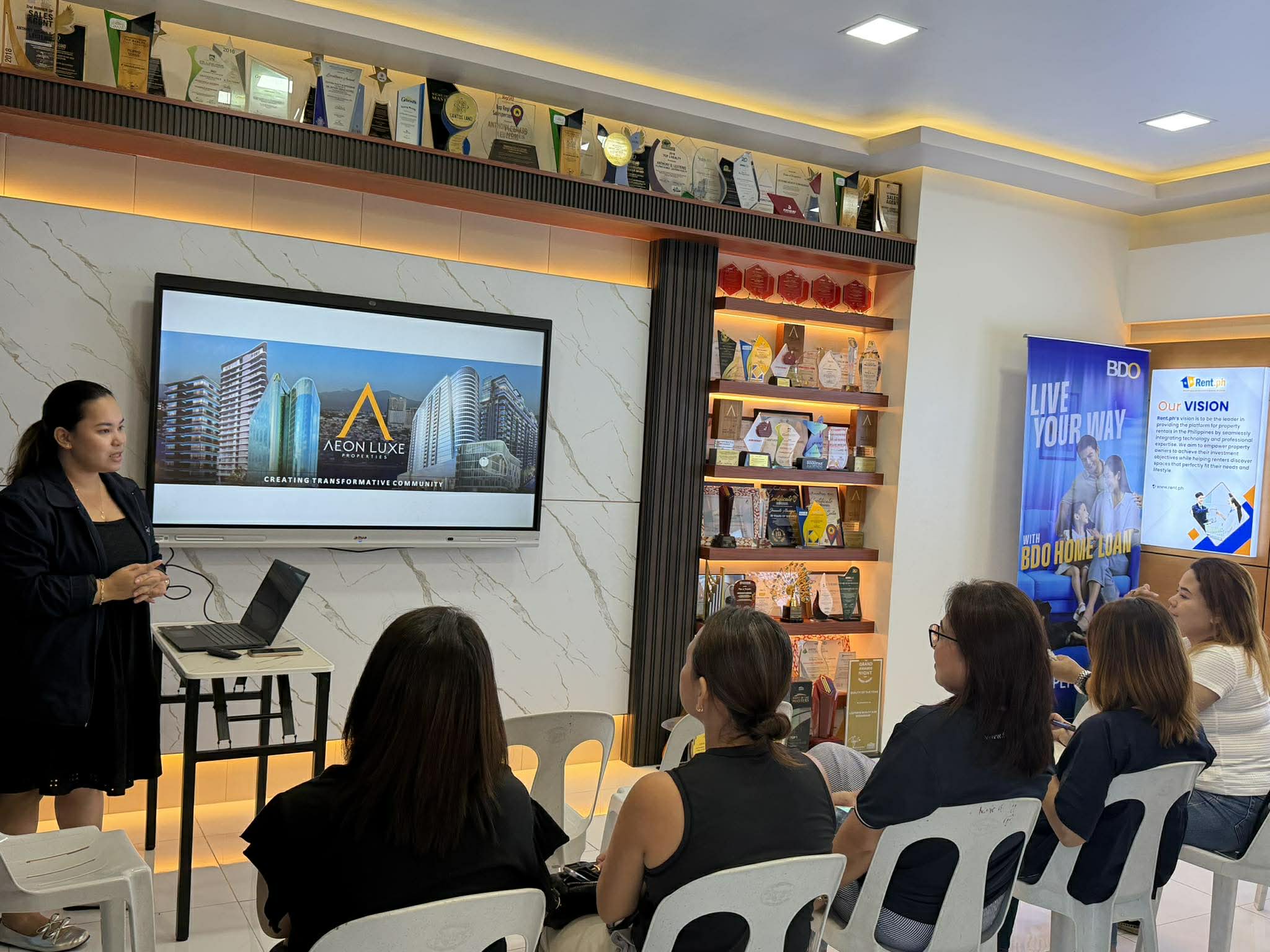 Leuterio Realty holds product knowledge seminar on Aeon Luxe properties at Davao office