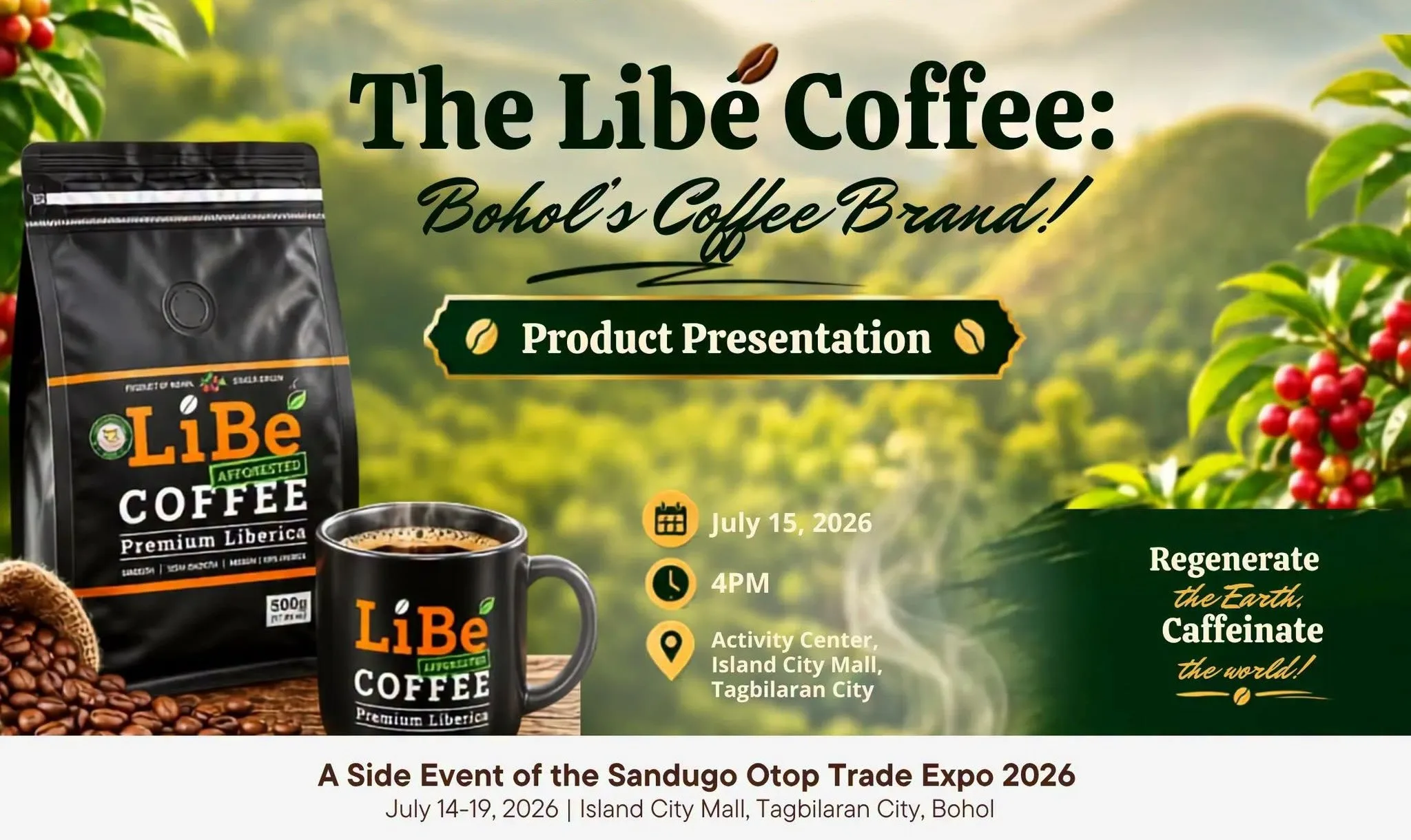 Savor Bohol’s Bold Liberica Coffee at LiBe Product Presentation July 15