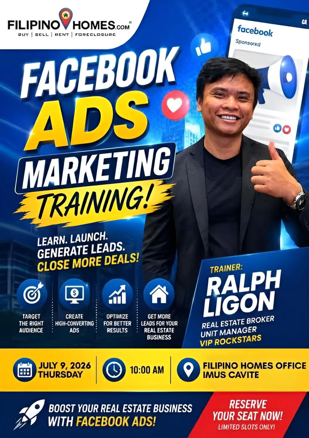 Cavite Agents Master Facebook Ads to Capture Leads in Filipinohomes Training