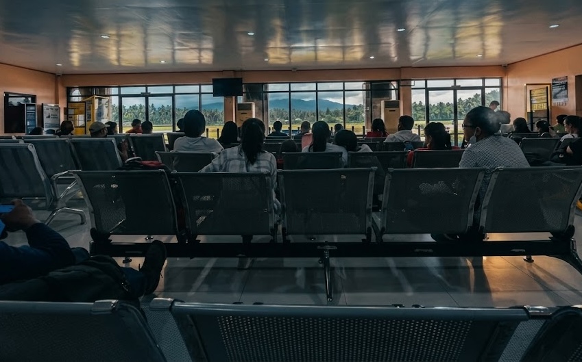 Passengers waiting for their flights in Ozamiz City airport.