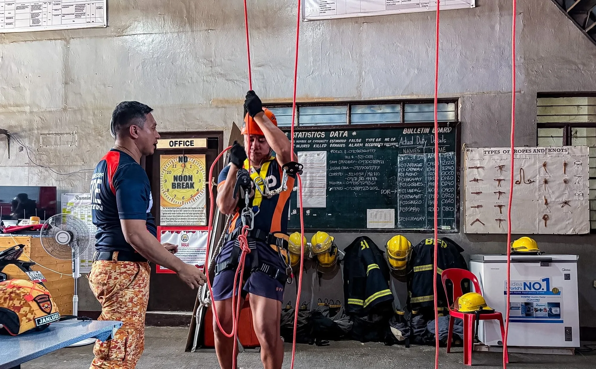 Rope Rescue Ready: Ozamiz Firefighters Sharpen Emergency Skills