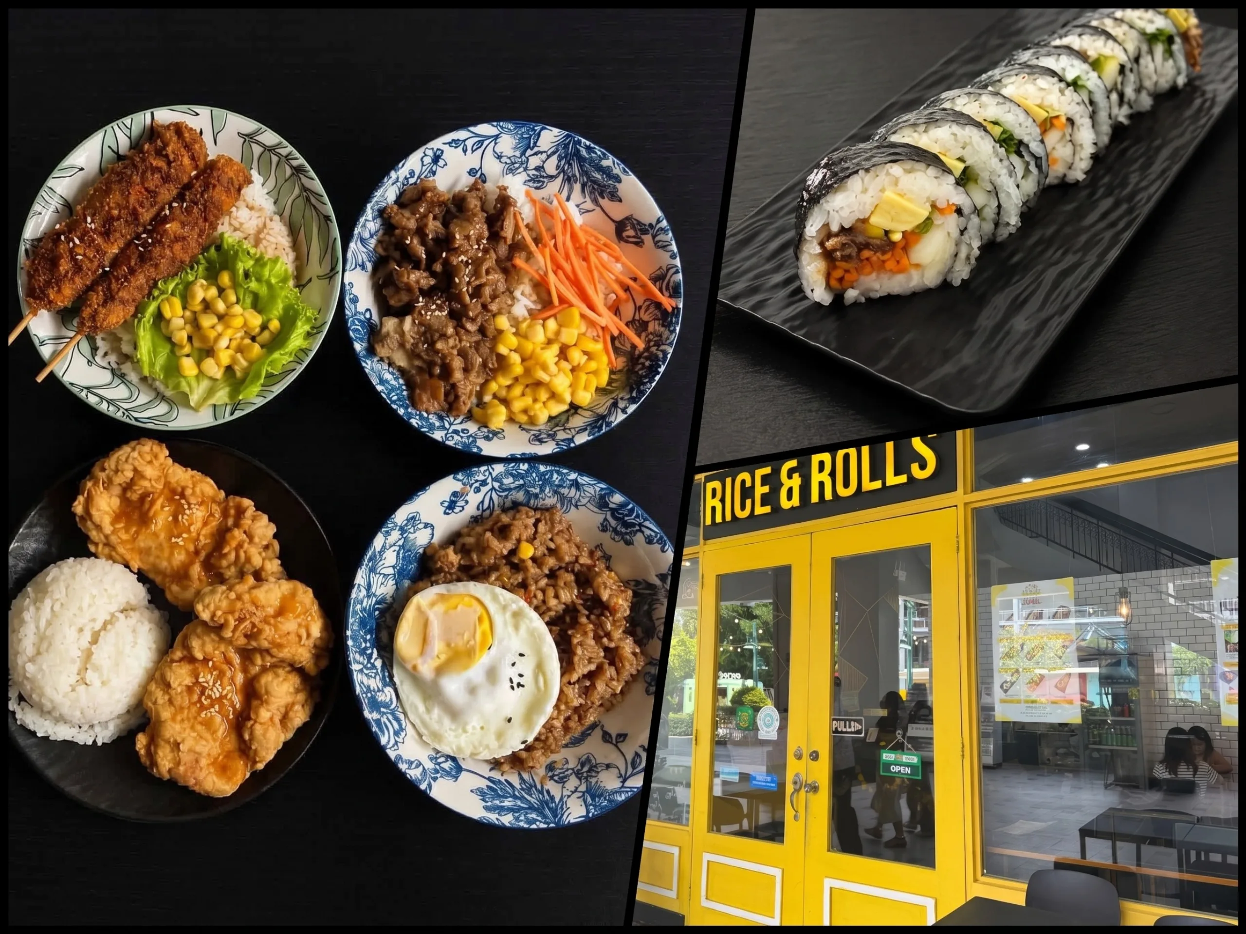 Late Night Korean Cravings? Rice & Rolls at Festive Walk in Iloilo Has Kimbap, Bibimbap, and More